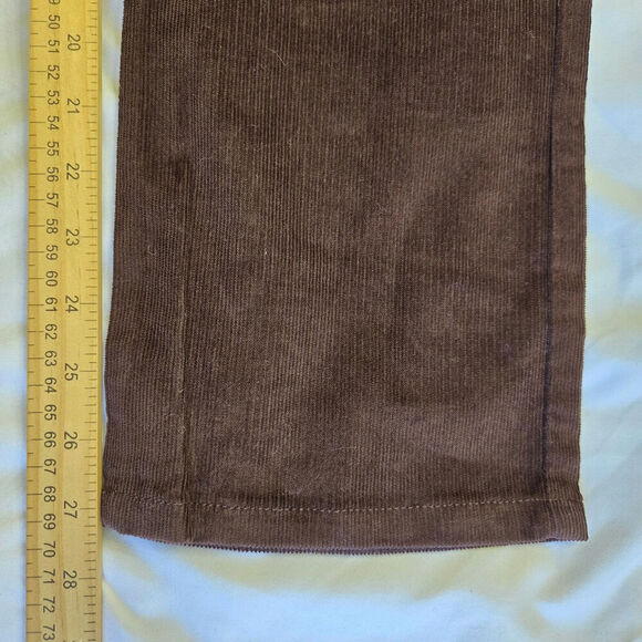 NWT Thakoon Womens Corduroy Straight-Leg Pants Brown Size 8 Designer Minimalist - Picture 12 of 12